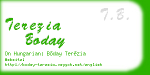 terezia boday business card